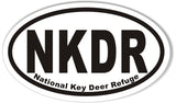 NKDR National Key Deer Refuge Oval Bumper Sticker