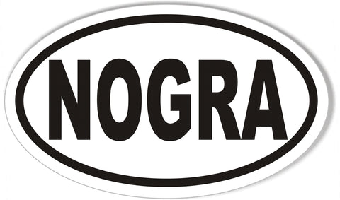 NOGRA Oval Bumper Stickers