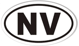 NV Nevada Oval Sticker