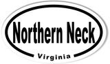 Northern Neck Virginia Oval Bumper Stickers