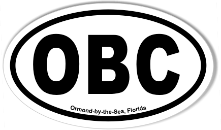 OBC Ormond-by-the-Sea, Florida Oval Bumper Stickers
