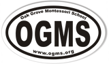 OGMS 3x5" Custom Oval Bumper Stickers