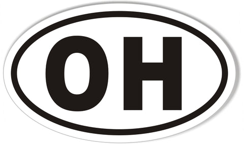 OH Ohio Oval Sticker