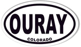 OURAY COLORADO Oval Bumper Sticker