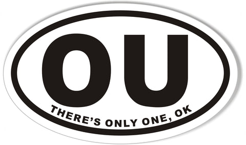 OU Oval Bumper Stickers
