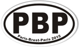 PBP Paris-Brest-Paris 2015 Euro Oval Stickers