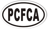 Pacifica PCFCA Oval Stickers