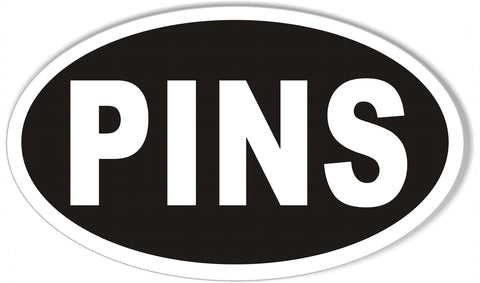 PINS Oval Bumper Stickers