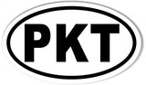 PKT Oval Bumper Stickers