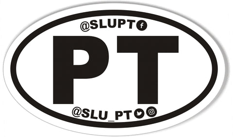 SLUPT Social Media Oval Bumper Stickers
