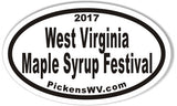 Pickens Maple Syrup Festival 3x5" Custom Oval Bumper Stickers