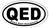 QED Euro Oval Stickers
