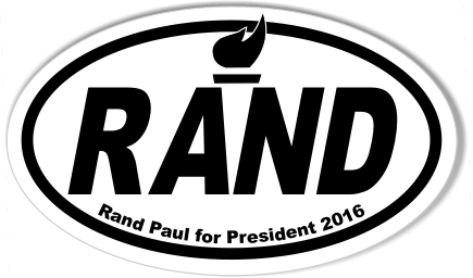 RAND Paul for President Euro Oval Sticker