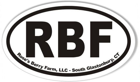 RBF Custom Oval Bumper Stickers