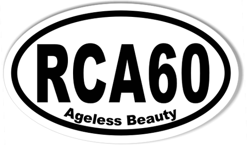 RCA60 Custom Oval Bumper Stickers