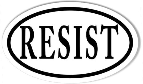 RESIST Custom Oval Bumper Stickers