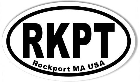RKPT 3x5 Inch Custom Oval Bumper Stickers