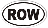 ROW Euro Oval Sticker