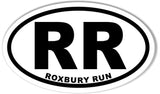 RR ROXBURY RUN 3x5 Inch Custom Oval Bumper Stickers