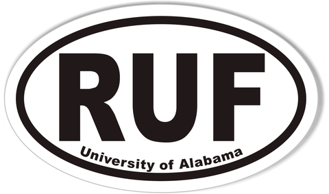 RUF Custom Oval Bumper Stickers