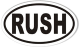 RUSH Oval Bumper Stickers