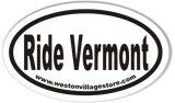Ride Vermont Oval Stickers