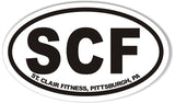 SCF Custom Oval Bumper Stickers
