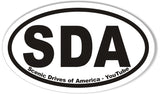 SDA Scenic Drives of America - YouTube Custom Oval Bumper Stickers