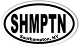 SHMPTN Southampton, NY Oval Bumper Stickers