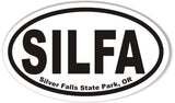 SILFA Silver Falls State Park, OR Oval Bumper Stickers