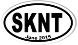 SKNT Custom Oval Bumper Stickers