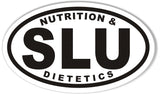 SLU NUTRITION & DIETETICS 3x5" Oval Bumper Stickers