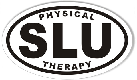 SLU PHYSICAL THERAPY 3x5" Oval Bumper Stickers