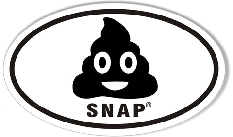 SNAP Custom Oval Bumper Stickers
