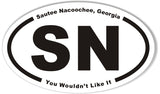 Sautee Nacoochee, Georgia Custom Oval Bumper Stickers