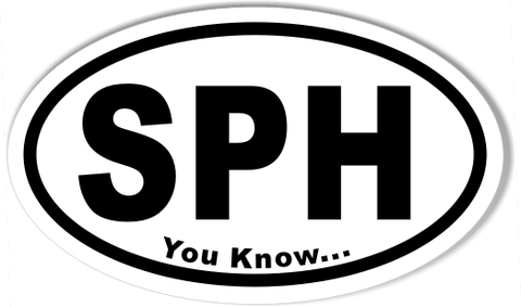 SPH You Know... Custom Oval Bumper Stickers