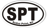 SPT Sodus Point, NY Oval Bumper Stickers