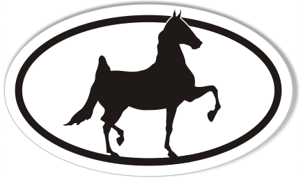 American Saddlebred Oval Bumper Sticker