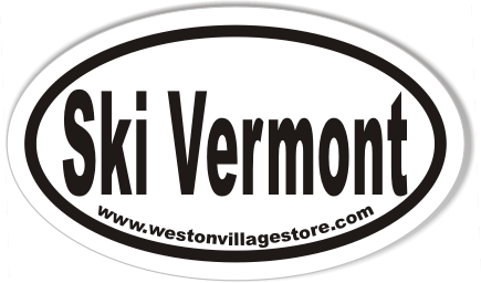 Ski Vermont Oval Stickers