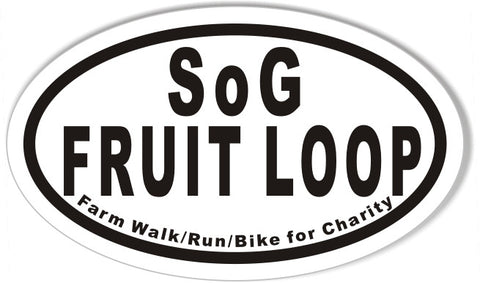 SoG FRUIT LOOP Custom Oval Bumper Stickers