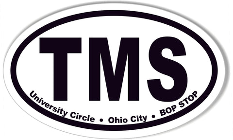 TMS Custom Oval Bumper Stickers
