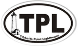 Tibbetts Point Lighthouse Custom Oval Bumper Stickers