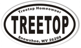 TREETOP Custom Oval Bumper Stickers
