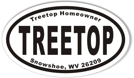 TREETOP Custom Oval Bumper Stickers