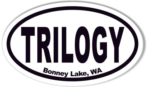 TRILOGY Bonney Lake, WA Oval Bumper Stickers