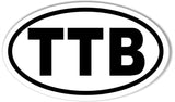 TTB Custom Oval Bumper Stickers