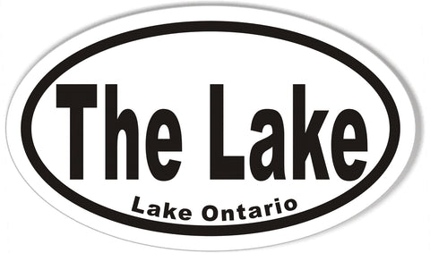 The Lake Lake Ontario Oval Bumper Stickers