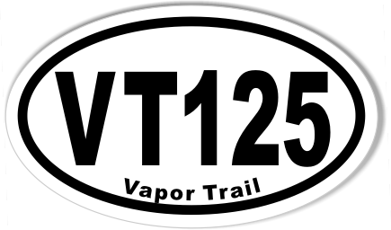 VT125 Euro Oval Bumper Stickers