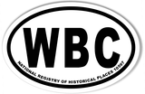 WBC Euro Oval Stickers