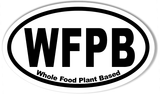 WFPB 3x5 Inch Custom Oval Bumper Stickers